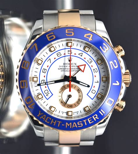 rolex yachtmaster ii steel and rose gold|yacht master everose gold price.